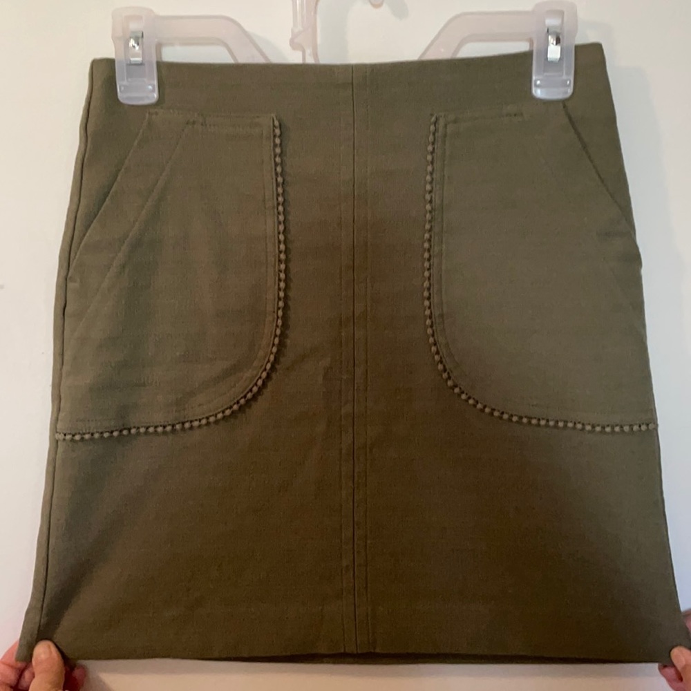 LOFT Olive Green Skirt